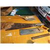 Image 1 : Lot of Wood Saws (2), With Wood Stove Ash Shovel (Disston, Benchmark) (Back Saw 14”, Handsaw)
