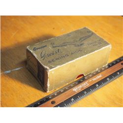 Genuine Grist Sewing Aid Kit, and Wooden Applebox Crate