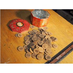 Tin Full of Coke Bottlecap Corks