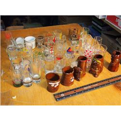 Lot Full of Shot Glasses and Mini Glasses