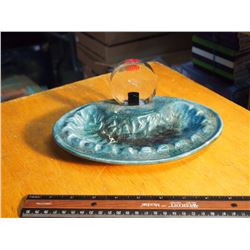 Blue Mountain Ashtray, Sifto Salt Inside