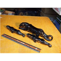 Lot of Black Jaguar Decorations (5)