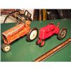 Image 1 : Metal Tru Scale And Plastic Tractor, W/ Plastic Scraper Toy