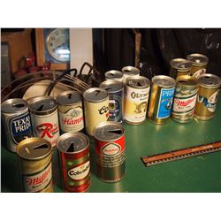 Lot Of Vintage Beer Cans