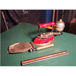Coleman Iron W/ Trivet And Pump