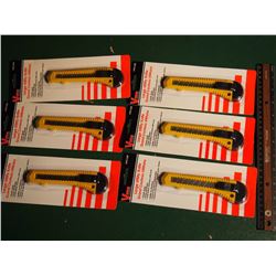 Unopened Large Utility Knives (6)