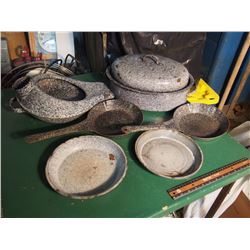 Speckled Enamel Cookware W/ Bed Pan