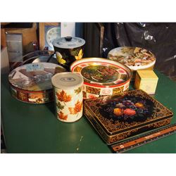Lot Of Decorative Tins