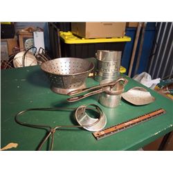 Milk Strainer, Flour Sifter, Press, etc