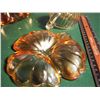 Image 10 : Lot Of Orange Glassware (Ashtrays, Serving Bowls, Etc)