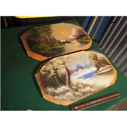 Painted Wood Boards (2)