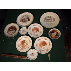 Lot Of Collectible Plates (Sask Church Plates, More)