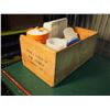 Image 1 : Wood Crate Full Of Plastic Containers (H.W. Storey, Sardis BC)