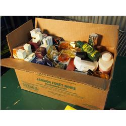 Box Full Of Perfumes And Toiletries