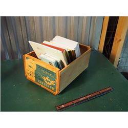 Mini Wood Crate Full Of Books