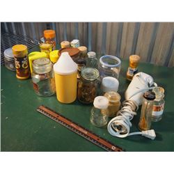 Lot Of Kitchen Spices And Containers