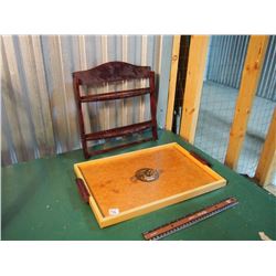 Wooden Stand And Platter