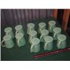 Image 2 : Lot Of Green Glass Fire King Coffee Cups