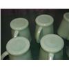 Image 4 : Lot Of Green Glass Fire King Coffee Cups