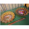Image 2 : Carnival Glass Serving Dishes (2)