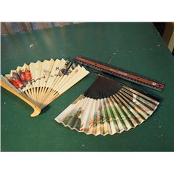 Lot Of Folding Fans (2)