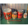 Image 1 : Metal Pail and Tins (Burns, Family Brand, Blue Ribbon, Rogers’)
