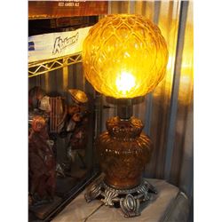 Orange Glass Lamp