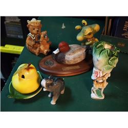 Lot Of Misc. (Ducks Unlimited, Bear Statue, Elephant, Etc)