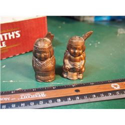 Native Metal Salt And Pepper Shakers