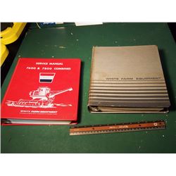 White Binders (2) Full Of White Manuals