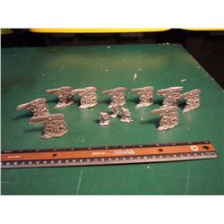 Lot Of Lead Cannons