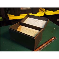 McColl-Frontenac Metal Record Box