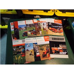 Lot Of Kubota Tractor Brochures