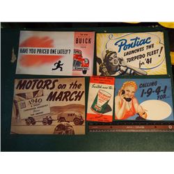 Lot Of 1940’s Auto And Oil Brochures