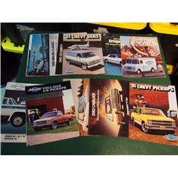 Lot Of 1980’s Auto Brochures