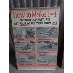 38”x24” Rebuild Old Pastures, Case Paper Ad