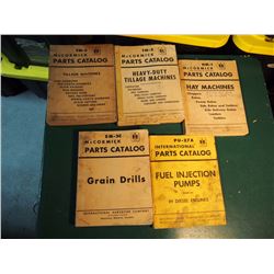 Lot Of (5) IH Parts Books