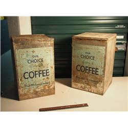 Coffee Tins , 25lbs (2)