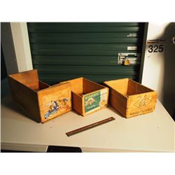 Lot Of (3) Wood Crates