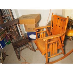 Wooden Rocking Chairs (2)