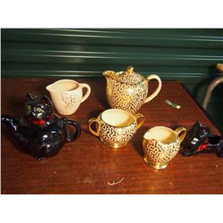 Lot Of Dishware, Kettles, Cream And Sugars