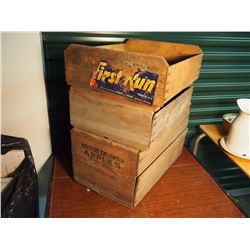 Lot Of Wood Crates (3)