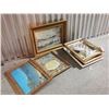 Image 1 : Lot Of Frames And Framed Pieces (3)
