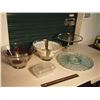 Image 2 : Lot Of Glass Serving Bowls And Trays