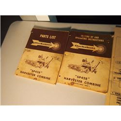 Cockshutt Manuals W/ Case Tractor Lubricant Chart