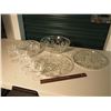 Image 1 : Lot Of Glass Bowls, Platters, And Glasses