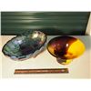 Image 1 : Carnival Glass Fruit Bowl With Extra Fruit Bowl