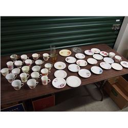 Lot Of Teacup And Saucers, Some Matching And Some Unmatching