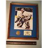 Image 1 : Curtis Joseph Framed Photo And Bronze Medallion, With Certificate