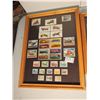 Image 3 : 2 Framed Postage Stamp Collages: 1 of United States & 1 Foreign